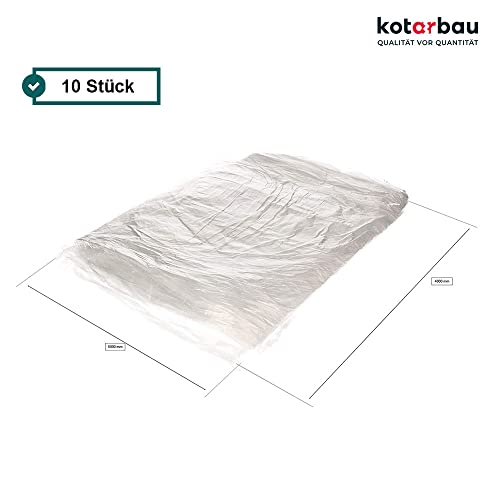 Abdeckfolie KOTARBAU ® 10er Set 4x5m Transparent