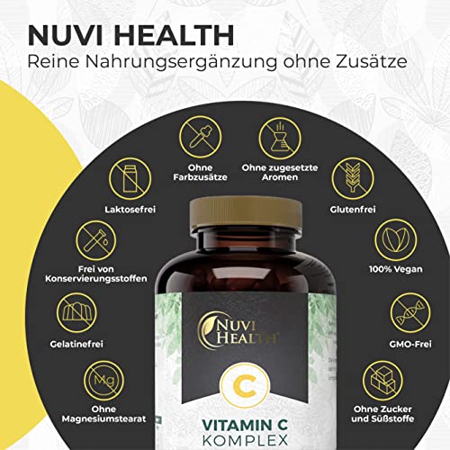 Acerola-Kapseln Nuvi Health Natürlicher Vitamin C Komplex