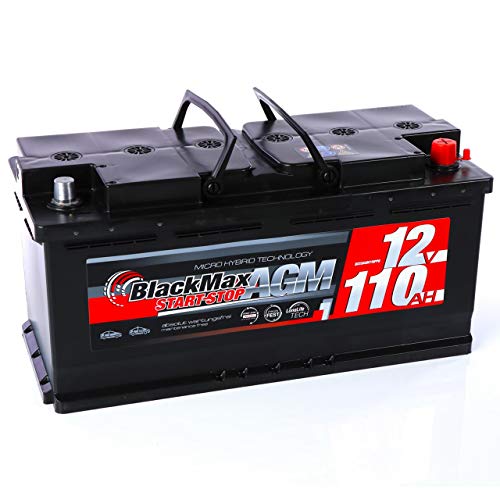 AGM-Batterie 110Ah BlackMax Batterien Autobatterie AGM 12V
