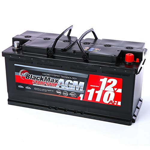 AGM-Batterie 110Ah BlackMax Batterien Autobatterie AGM 12V