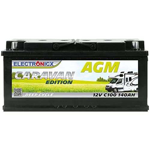AGM-Batterie 140Ah Electronicx AGM Batterie 12v Caravan Edition