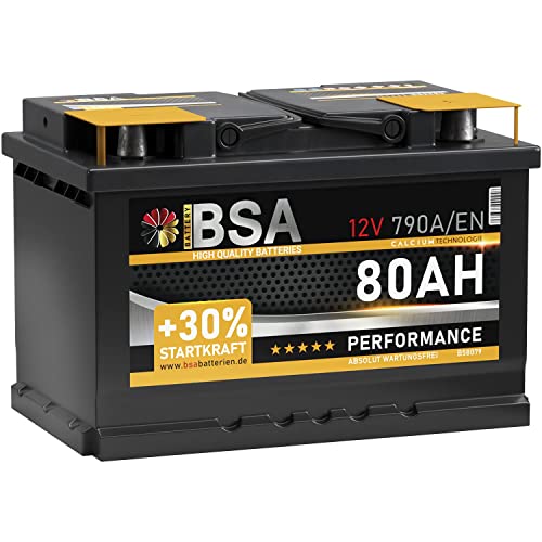 AGM-Batterie 80Ah BSA BATTERY HIGH QUALITY BATTERIES BSA