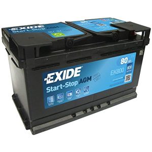 AGM-Batterie 80Ah EXIDE EK800 12V 80Ah 800A AGM VRLA