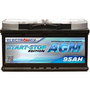 AGM-Batterie 95Ah Electronicx AGM Autobatterie Starterbatterie