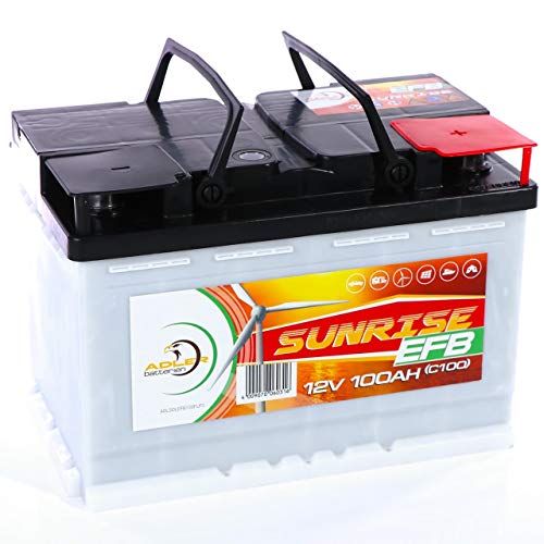AGM-Batterie Wohnmobil Adler Sunrise Solarbatterie 12V 100Ah