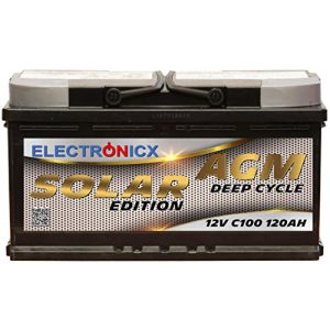 AGM-Batterie Wohnmobil Electronicx Solarbatterie 12V 120AH