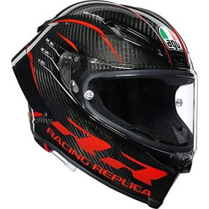 AGV-Helm AGV Herren Race Motorrad Helm, Performance Carbon