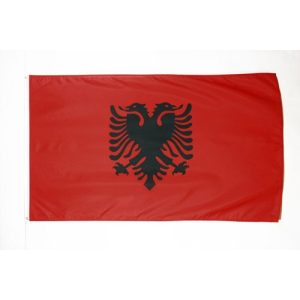 Albanien-Flagge AZ FLAG Flagge ALBANIEN 150x90cm