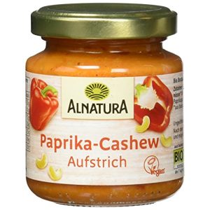 Alnatura-Brotaufstrich Alnatura Paprika-Cashew, vegan, 12 x 125 g