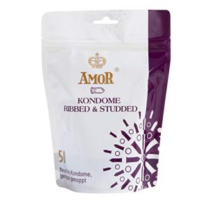 Amor-Kondom AMOR “Gerippt und Genoppt” 50er Pack