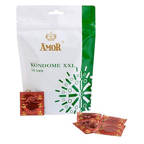 Amor-Kondom AMOR Nature 54mm 50er Pack groß, extra feucht