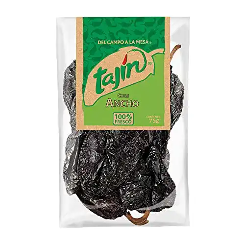 Ancho-Chili Tajín Getrocknet, Pack 75g Chili Ancho Seco TAJÍN