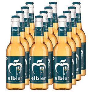 Apfelwein Elbler Cider Flut, Apfel Cider, 5.0% Vol, 0,33 l, 12er Pack