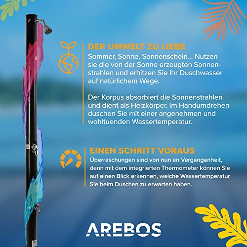 Arebos-Solardusche Arebos Solardusche 20 Liter, Abdeckhaube