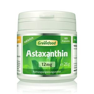 Astaxantina 12 mg Greenfood Astaxantina, 12 mg, dose elevata