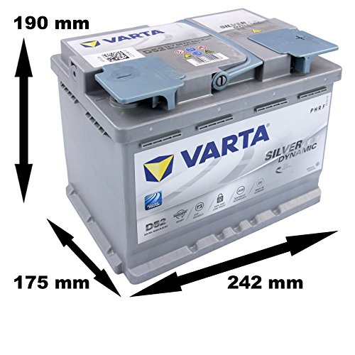 Autobatterie 60Ah Varta Silver Dynamic AGM D52 60Ah 12V