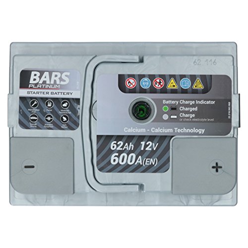 Autobatterie 62 Ah Bars Autobatterie 12V 62Ah 600A Platinum