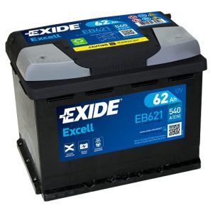 Autobatterie 62 Ah EXIDE EB621 Excell Starterbatterie 12V 62Ah