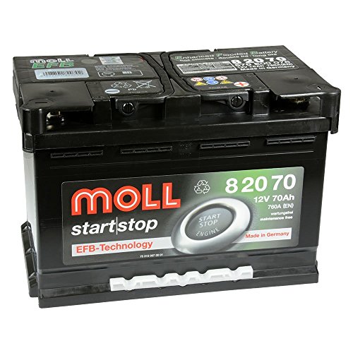 Autobatterie 62 Ah Moll Start|Stop EFB 82070 12V 70Ah