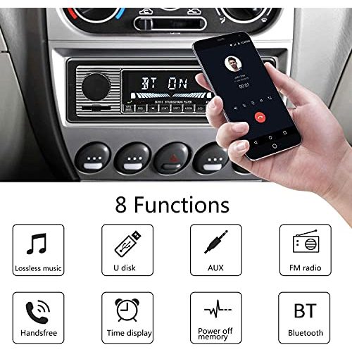 Autoradio mit Fernbedienung HERCHR Classic Car Stereo Bluetooth