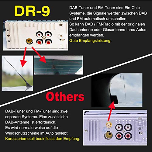 Autoradio mit Fernbedienung M.I.C. DR-9 : DAB+, Bluetooth