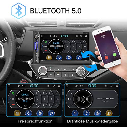 Autoradio Touchscreen aboutBit 2 DIN Autoradio mit Mirrorlink