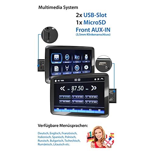 Autoradio Touchscreen XOMAX XM-V911R Autoradio mit 9 Zoll