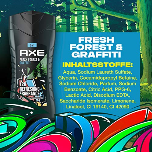 Axe-Duschgel Axe Fresh Forest & Graffiti 3in1 Duschgel Herren 6er