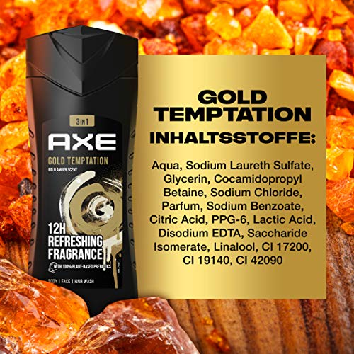 Axe-Duschgel Axe Gold Temptation 3in1 Duschgel Herren 6er Pack