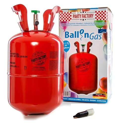 Ballongas Party Factory Helium für 30 Luftballons Heliumgas
