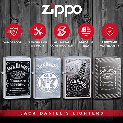Benzinfeuerzeug Zippo Feuerzeug 60001209 Jack Daniel’s Label