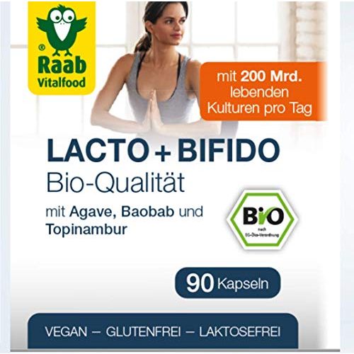 Bifidobakterien Raab Vitalfood Bio Lacto Bifido Kapseln, 90 Stück