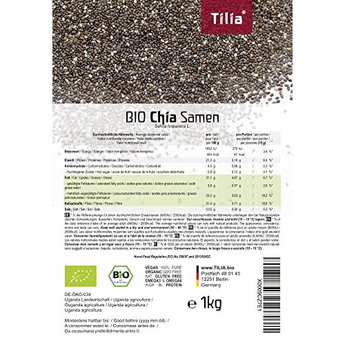 Bio-Chia-Samen Tilia BIO Chia Samen 1 kg