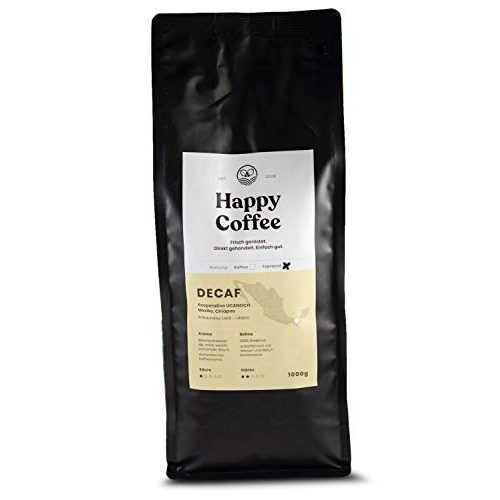 Die beste bio kaffee entkoffeiniert happy coffee schokoladig 1 kg Bestsleller kaufen