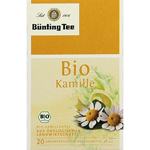 Bio-Kamillentee Bünting Tee Bio Tee Kamille, 3 x 30 g