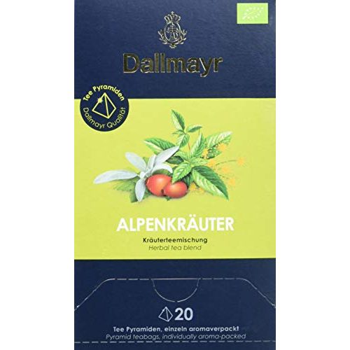 Bio-Kräutertee Dallmayr Teepyramide Alpenkräuter Bio, 50 g