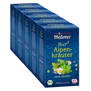 Bio-Kräutertee Meßmer Bio Alpenkräuter, 5er Pack