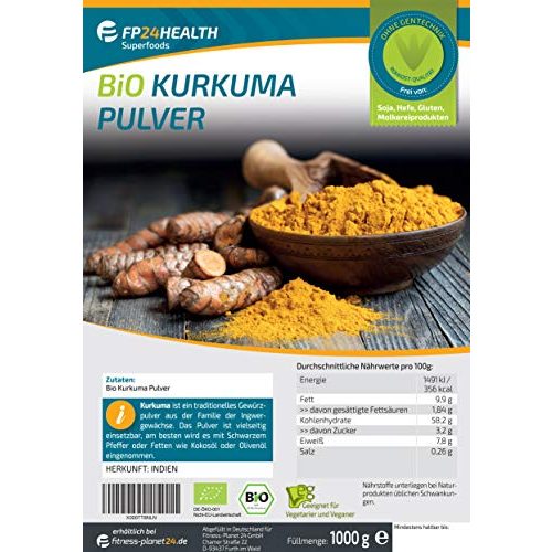 Bio-Kurkuma-Pulver FP24 HEALTH BIO Kurkuma Pulver 1kg