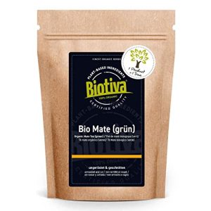 Bio-Mate-Tee Biotiva Matetee Bio 500g, ungeröstet, grün