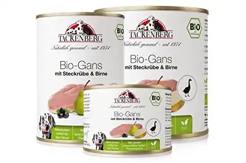 Bio-Nassfutter Hund Tackenberg Bio-Gans mit Steckrübe & Birne