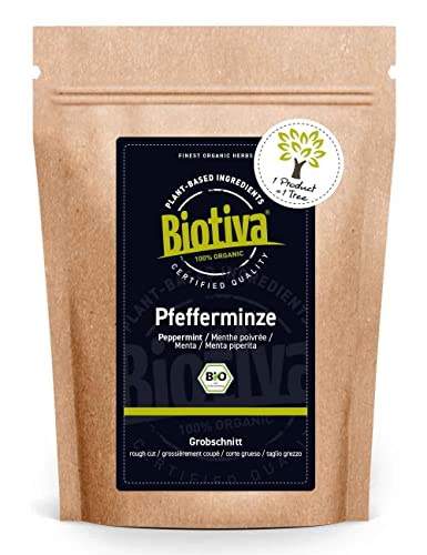 Die beste bio pfefferminztee biotiva pfefferminze bio grobschnitt 100g Bestsleller kaufen