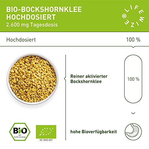 Bockshornklee-Kapseln LifeWize ® 240 Bio Bockshornklee Kapseln