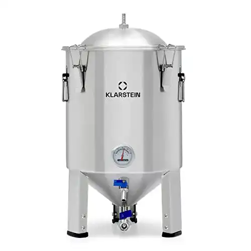 Brauanlage Klarstein Gärkeller Bier, mit Thermometer, konisch