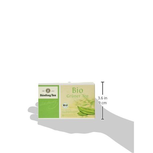 Bünting-Tee Bünting Tee Bio Grüner 20 x 1.75g Beutel, 3er Pack