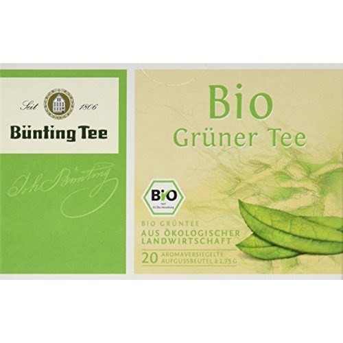 Bünting-Tee Bünting Tee Bio Grüner 20 x 1.75g Beutel, 3er Pack