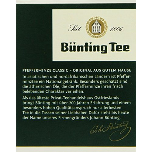 Bünting-Tee Bünting Tee Pfefferminze classic 20 x 2 g Beutel, 12er