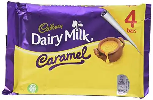 Cadbury-Schokolade Cadbury Caramel Riegel 4 x 37 g