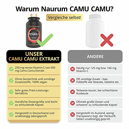 Camu-Camu-Kapseln Naurum ® Camu Camu Extrakt, 120 Kapseln