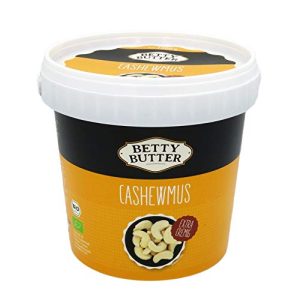 Cashewmus Betty Butter Bio, 1 kg Eimer, natürliches Nussmus