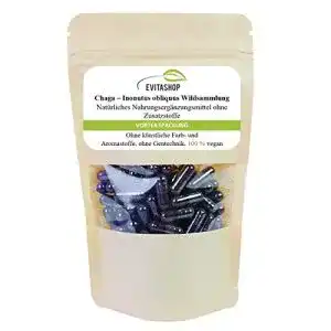 Chaga EVITASHOP Naturprodukte, 60 Kapseln Netto 18 Gramm